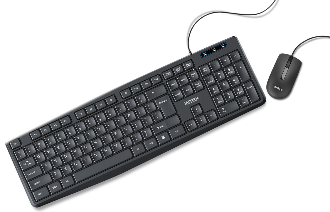 Intex Genie(IT-KB332) Wired Combo Mouse And Keyboard