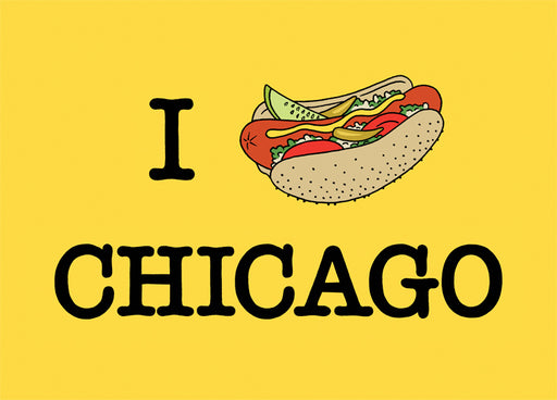 Chicago Hot Dog Keychain