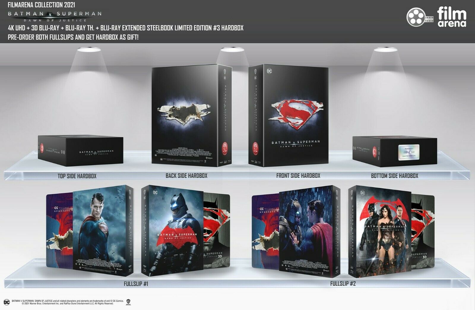 BATMAN v SUPERMAN: DAWN OF JUSTICE [4K + 3D + 2D] Blu-ray STEELBOOK SE –  Infinite Steel Dealz