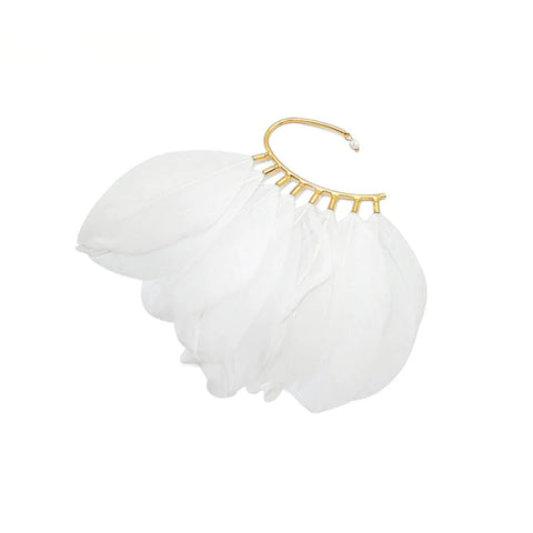 Ear Clip Swan Wing Earrings