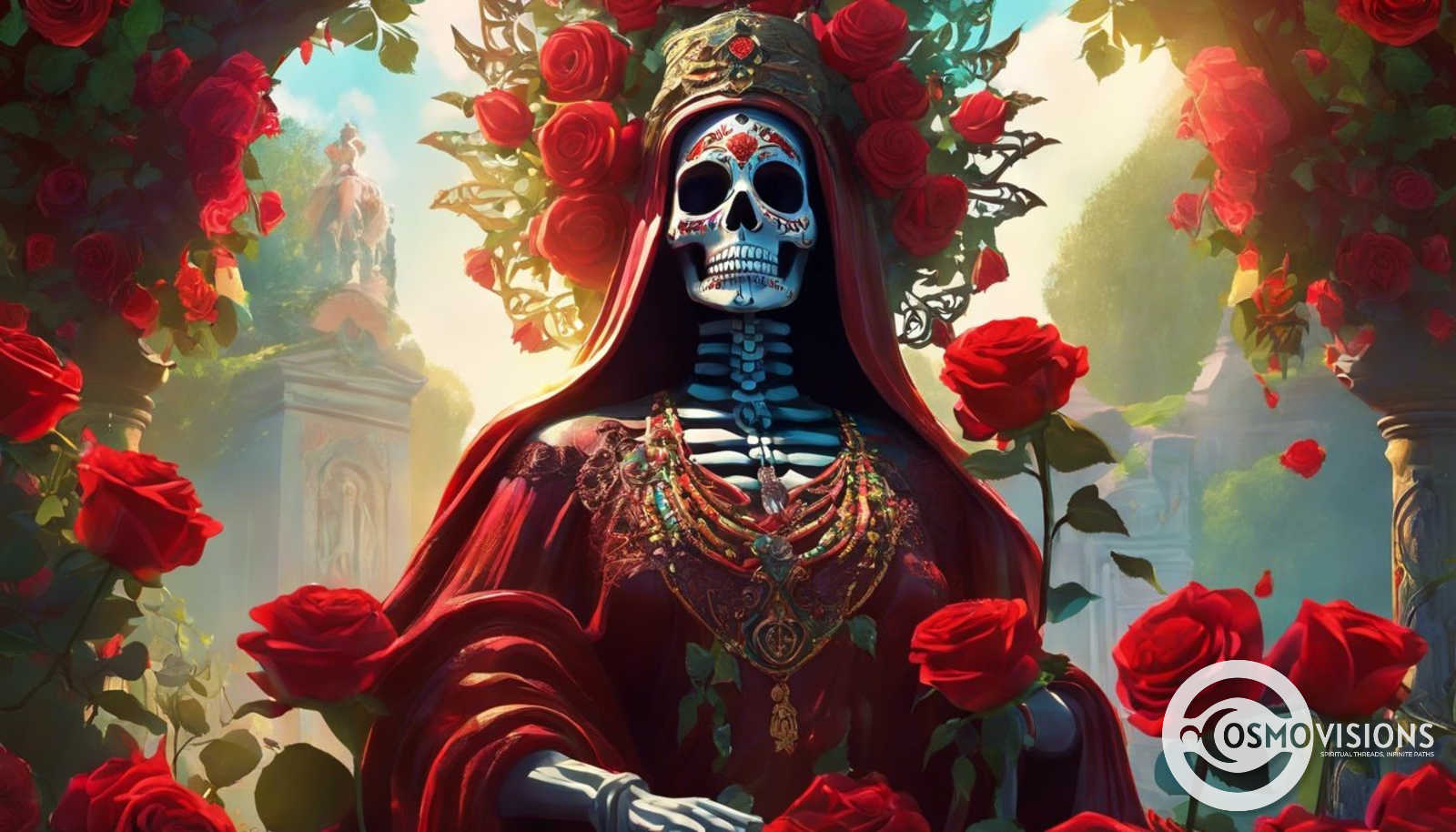 Santa Muerte, Red Santa Muerte, Mexican Folklore,