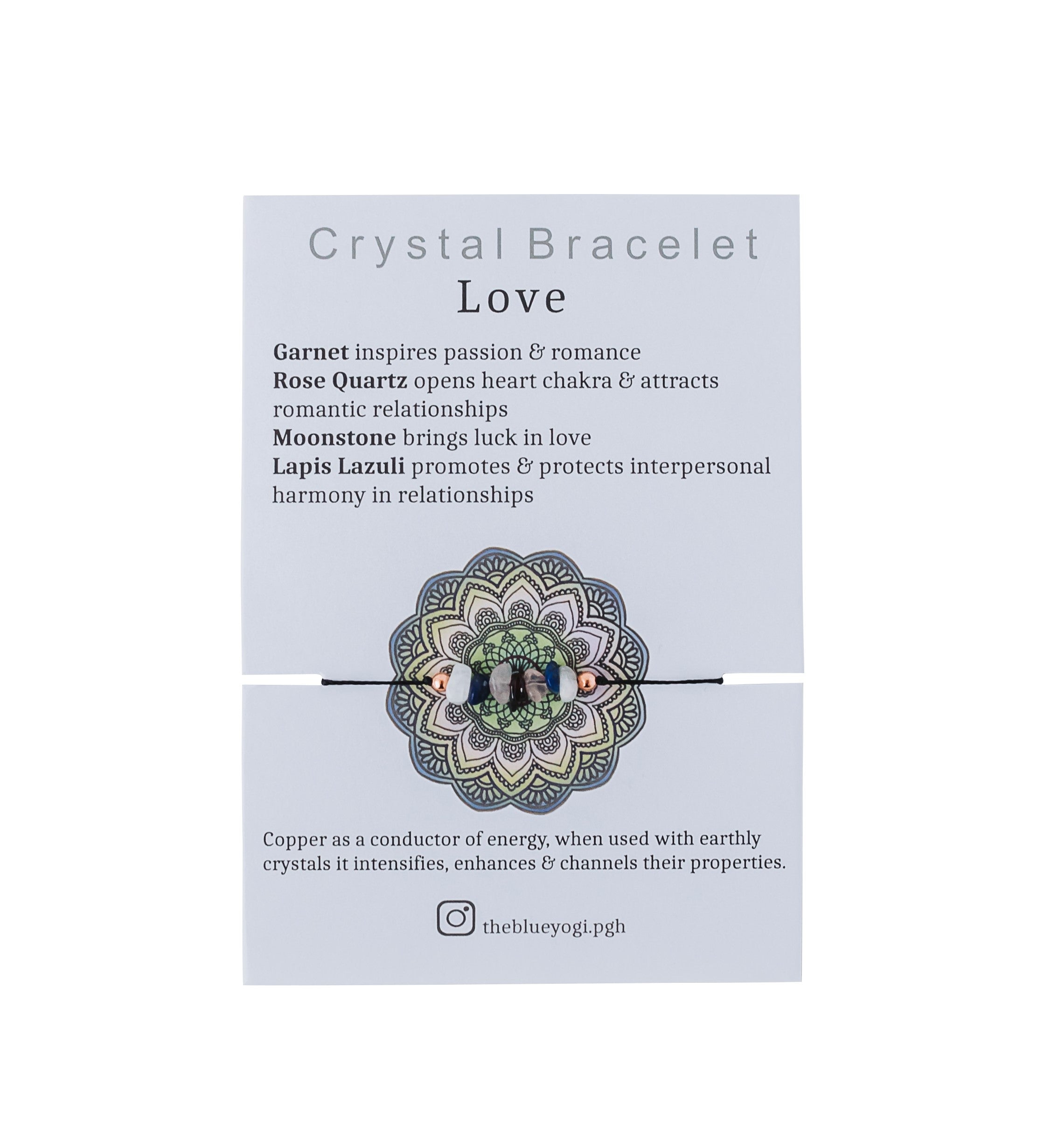 Buy Rose Quartz Crystal Tumbled Stone Bracelet for Love &Harmony