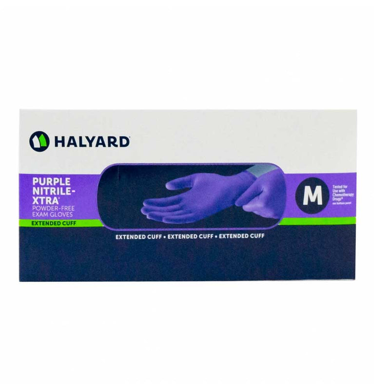 halyard purple nitrile gloves