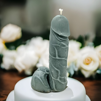 Green penis candle