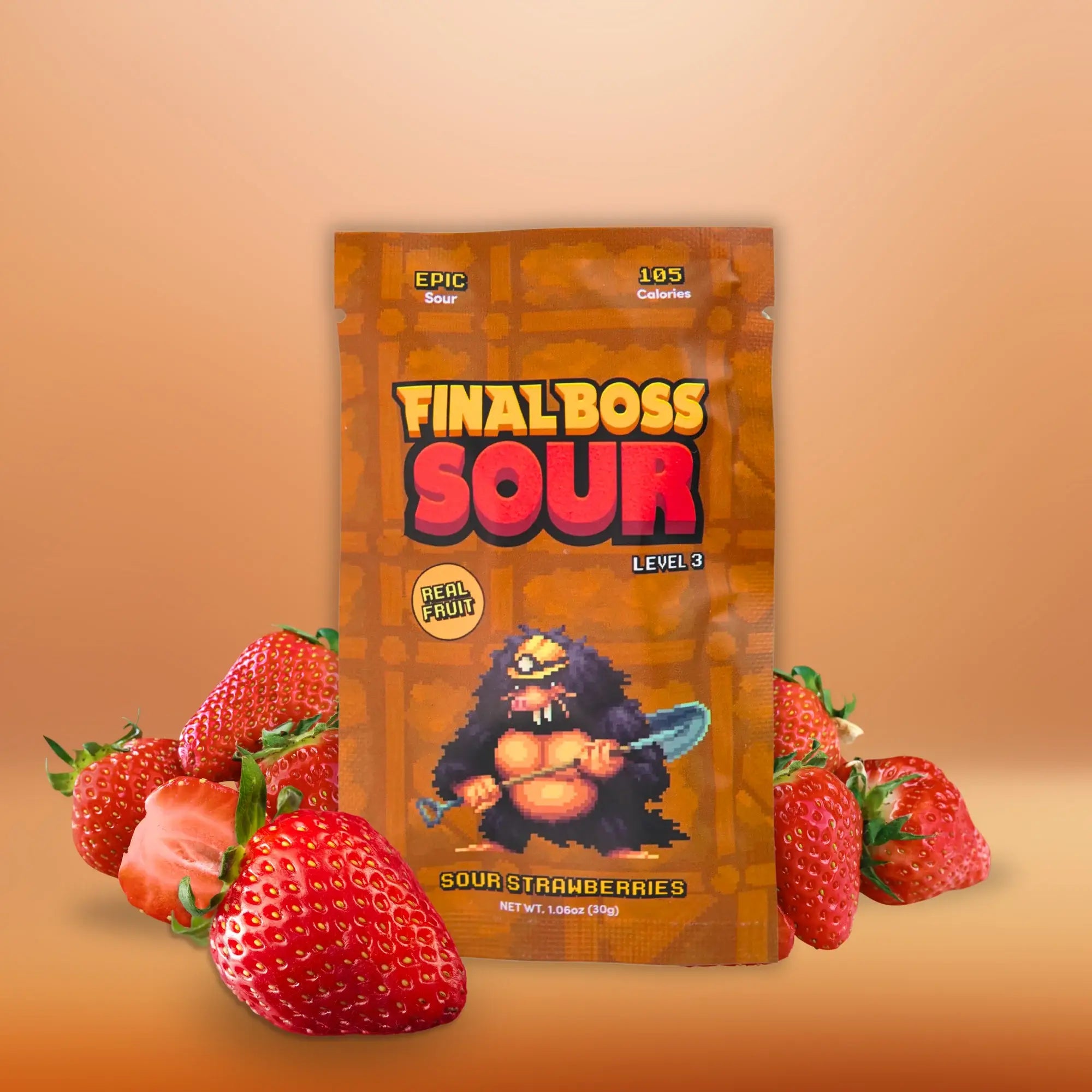 Final Boss Sour - Level 3 Strawberries