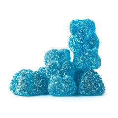 Blue Sanded Sour Bears - Candycopia