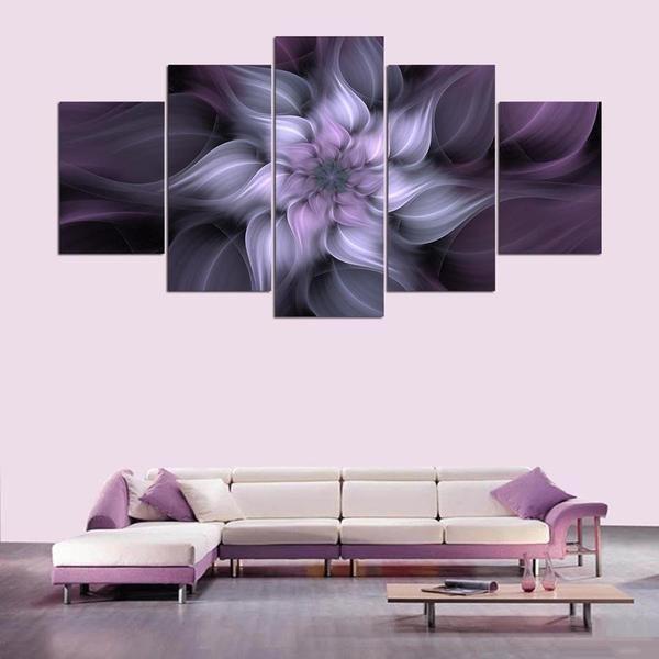 Alluring Purple Flower Canvas Art