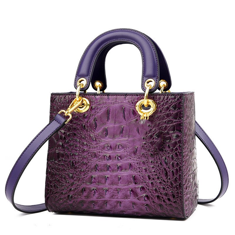 Quality Luxury Brand Designer Leather Shoulder Bag for Women Hand Bag Crocodile Totes Purses Ladies 