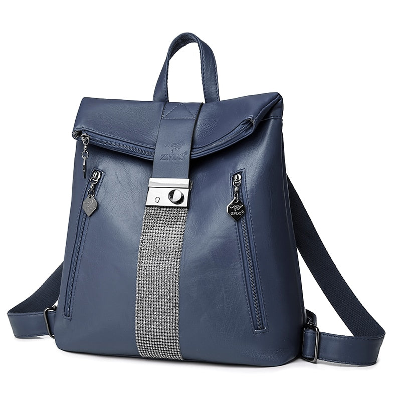 Multifunction Anti Theft Backpack Women Fashion Shoulder Bag Sof