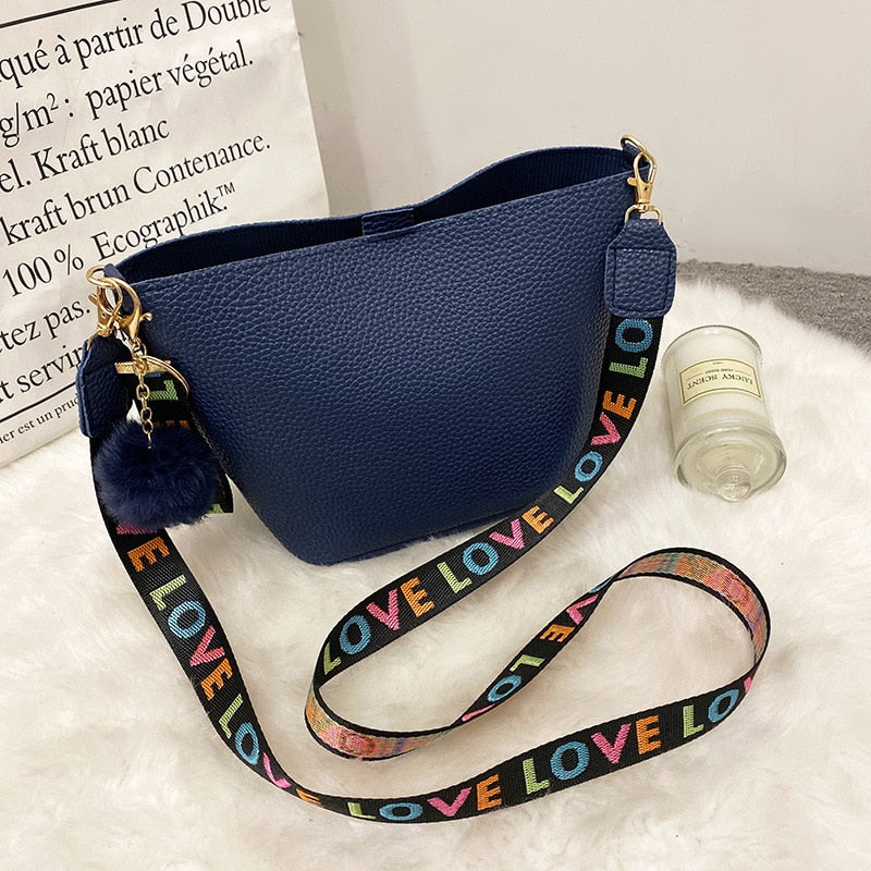 Fashion Simple Shoulder Bag Casual Lychee Pattern Crossbody Bags for Women Ladies Designer Handbags 