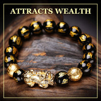 The Wealth Attractor Feng Shui Black Obsidian Bracelet - Executive-Skincare