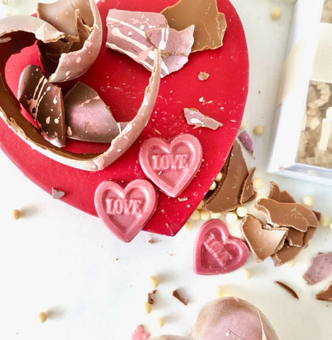Valentine's Day heart chocolates