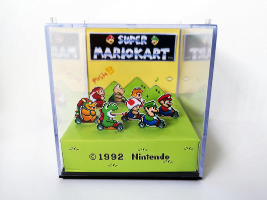 Super Mario 64 Diorama Cube: Baby Penguin - Video Game Room Decoration