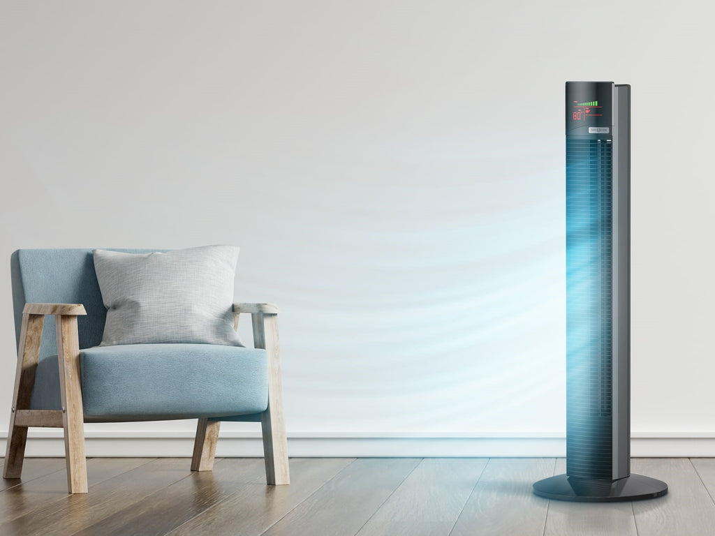 Tower Fan - Sleek Design and Space-Saving Benefits