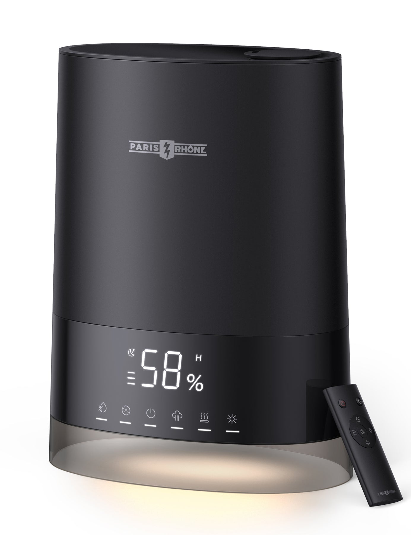 Image of Warm and Cool Mist Humidifiers for Large Room, 6L PARIS RHONE Ultrasonic Top Fill Air Humidifier