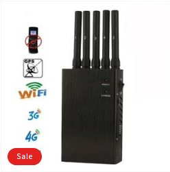 black portable mobile phone wifi gps jammer