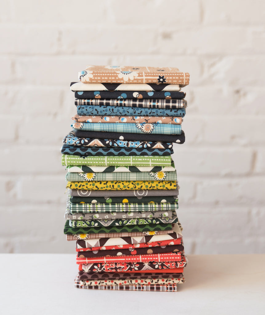 stack of winter walk fabrics