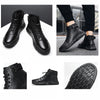 Blackboots™ I Zwarte Warme Leren Laarzen