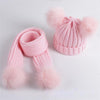 Knitted Pompoms Beanie™ | Schattige muts voor baby's tot volwassenen