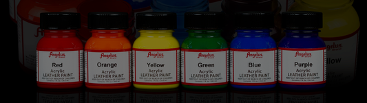 Angelus Acrylic Leather Paint - Black, 1 oz