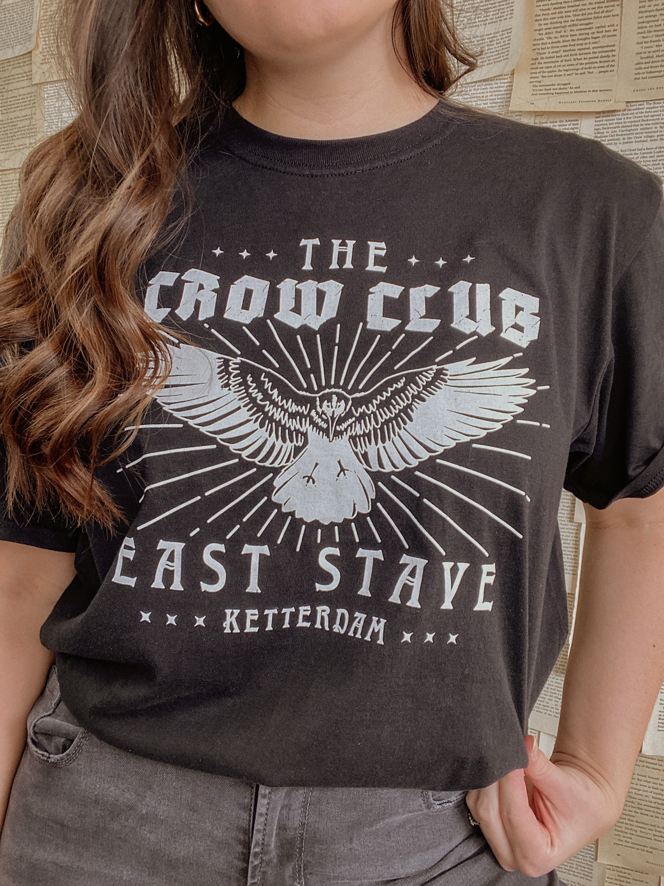 The Crow Club Tee – Blossom and Book