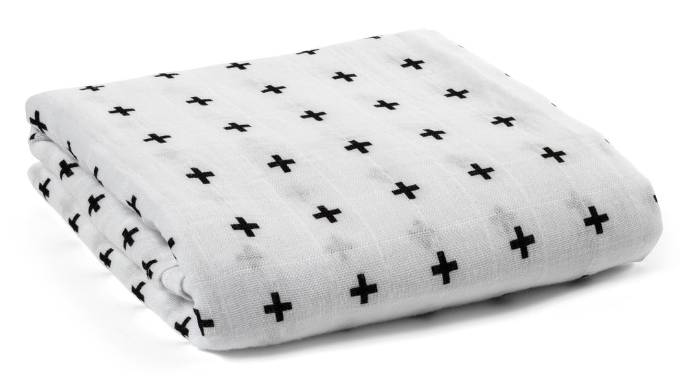 Organic Cotton Organic Cotton Muslin Swaddle Blanket SWISS CROSS