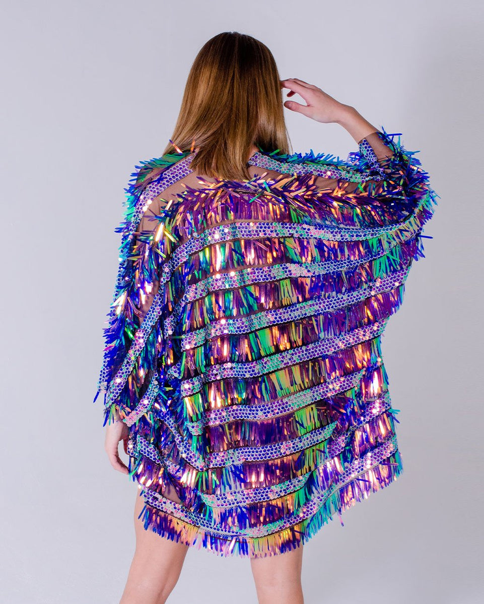 Sequin Kimono - Island – THE LUMI SHOP