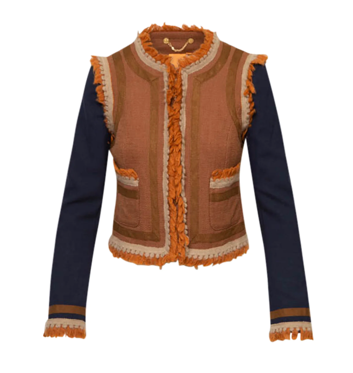 tory burch quincy fringe spanish style jacket - size 2 – good market thrift  store