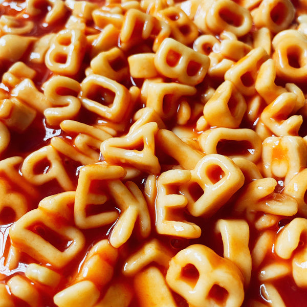 Alphabetti Spaghetti pasta shapes