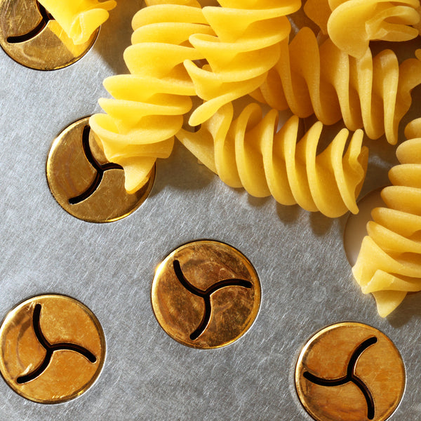 Bronze die cut fusilli pasta