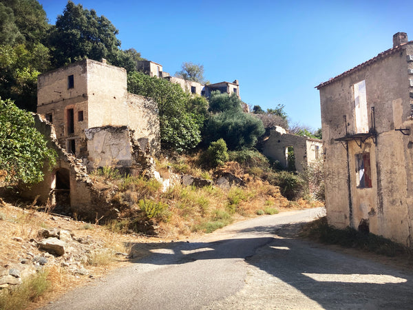 Gairo Vecchio ghost town in Sardinia