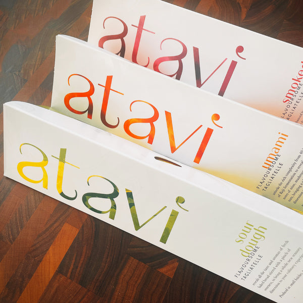 Atavi's three pasta products