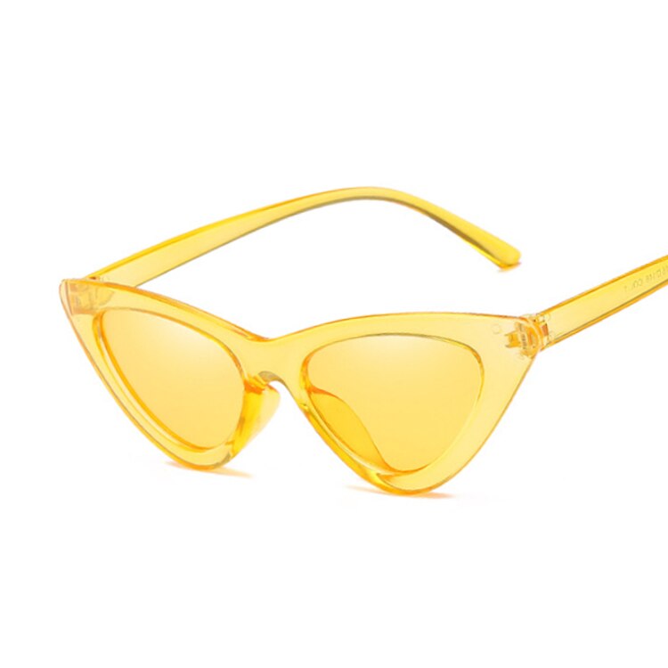 Vintage Cat Eye Sunglasses Women Plastic Frame Classic Sun Glasses Female Retro Fashion Brand Mirror Ladies Oculos De Sol