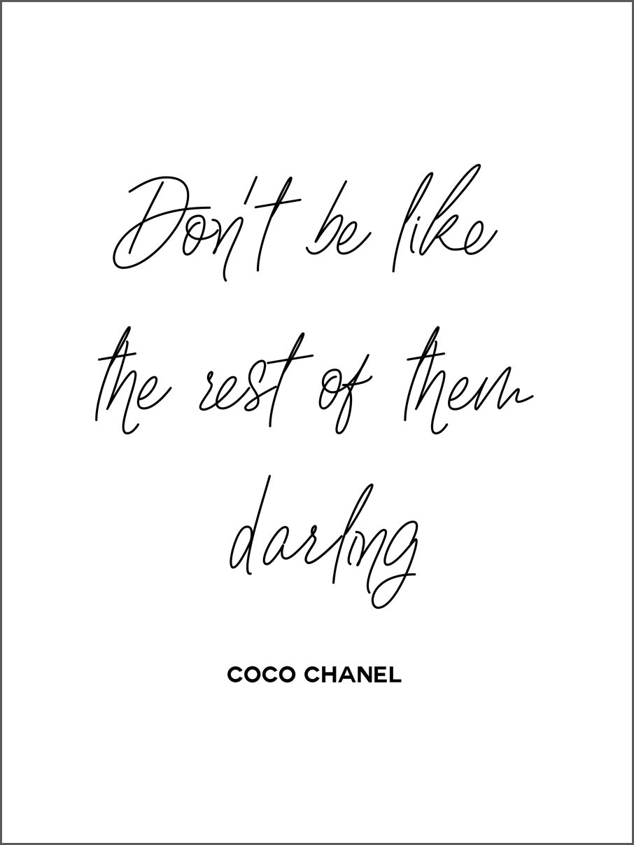 Watt n KRAM Poster Coco Canel Quote Dressing Up Fashion Wall Decoration  Fashion Designer  without Frame  50 x 70 cm B2  Amazonde Home   Kitchen