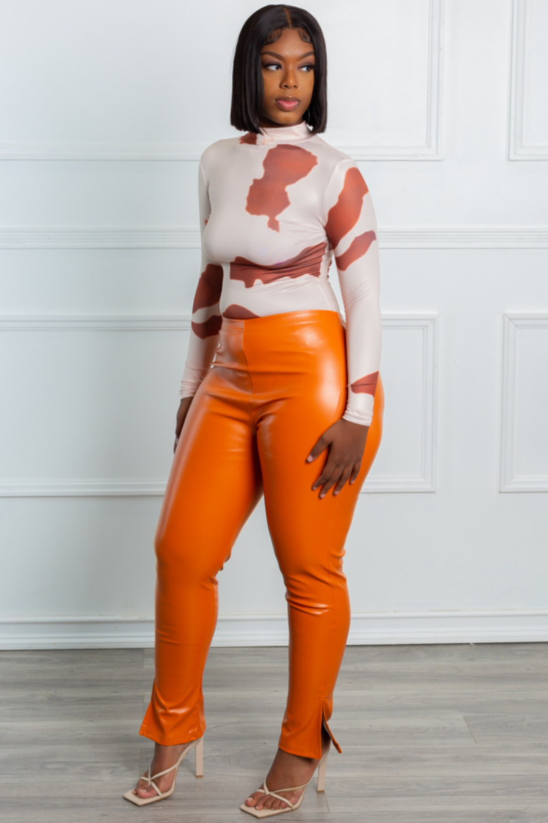 Boss Orange By Hugo Boss Sellie Faux Leather Legging