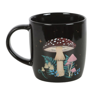 Dark Forest Mushroom Mug, Ceramic Coffee Cup. - Well Done Goods, by Cyberoptix