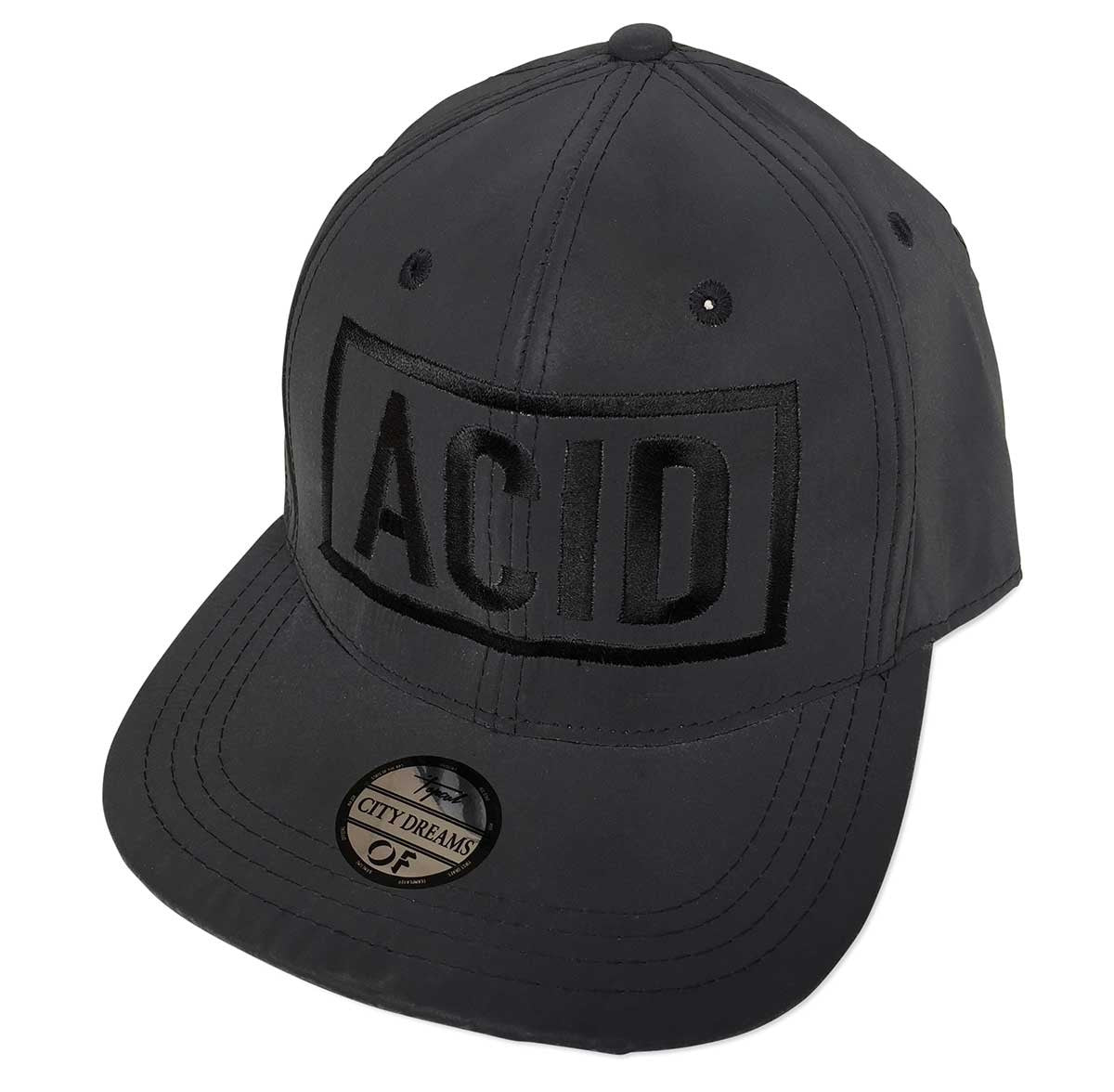 ACID Hat. Dark Grey Limited Edition 3d Embroidered Retroreflective Cap