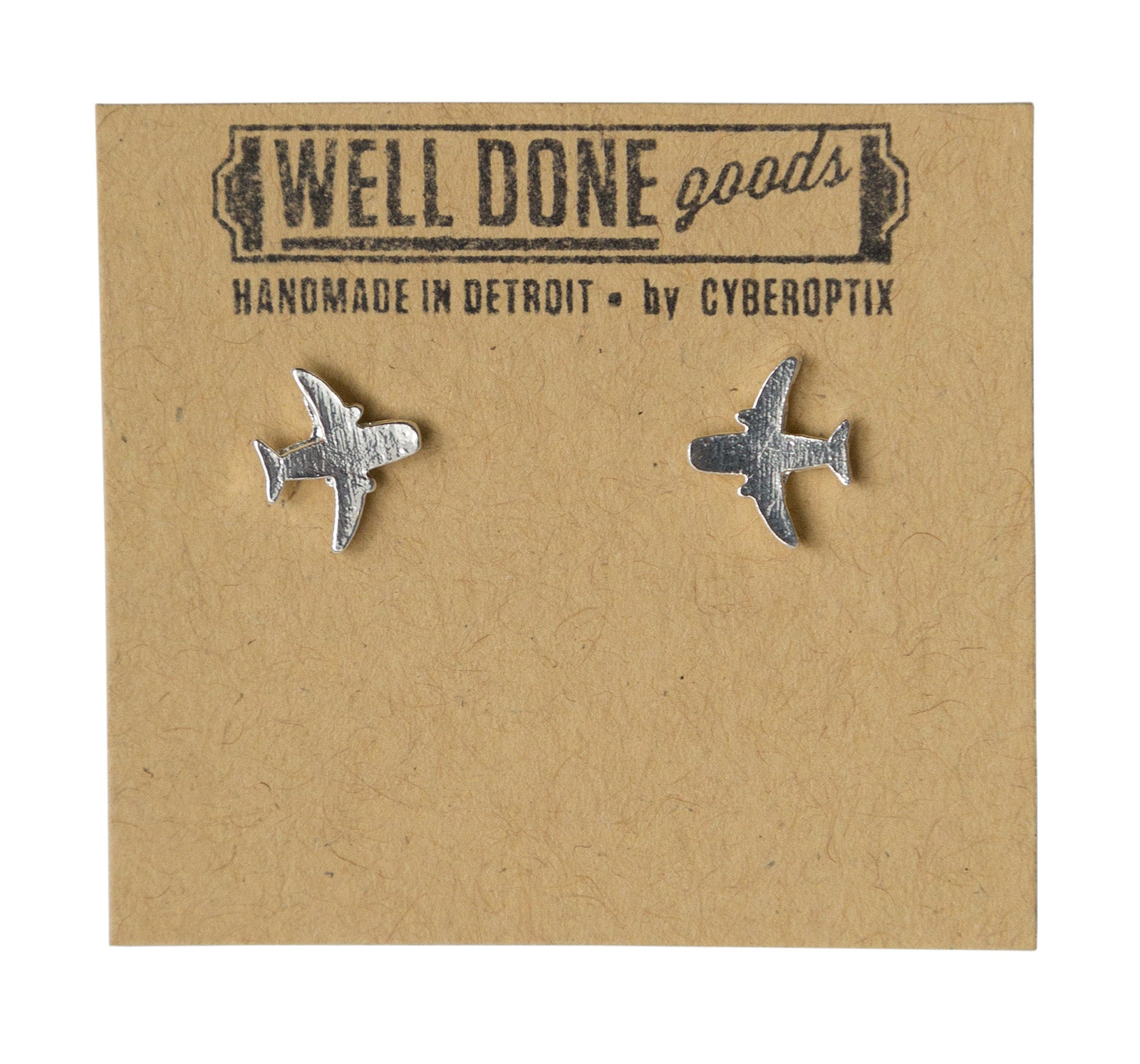 Airplane Stud Earrings, Well Done Goods 