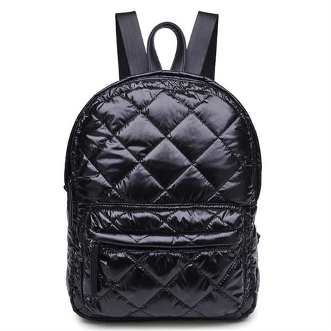 black quilted rucksack