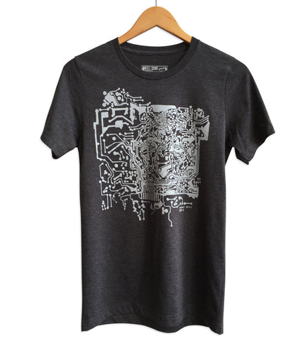 Circuit Board Print T-Shirt, Well Done Goods by Cyberoptix