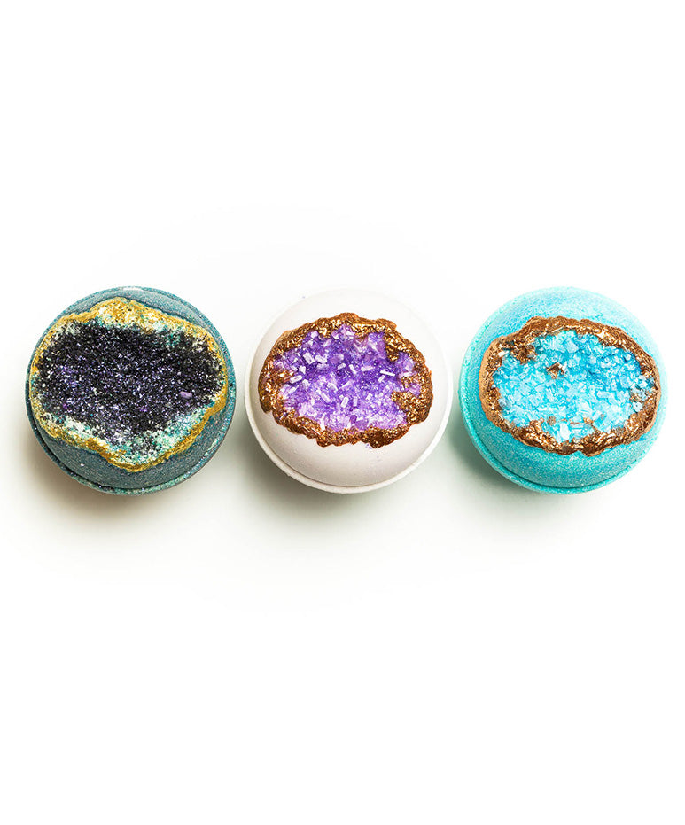 Calm & Relax. Geode Bath Bomb Gift Set, by Latika Bath & Body