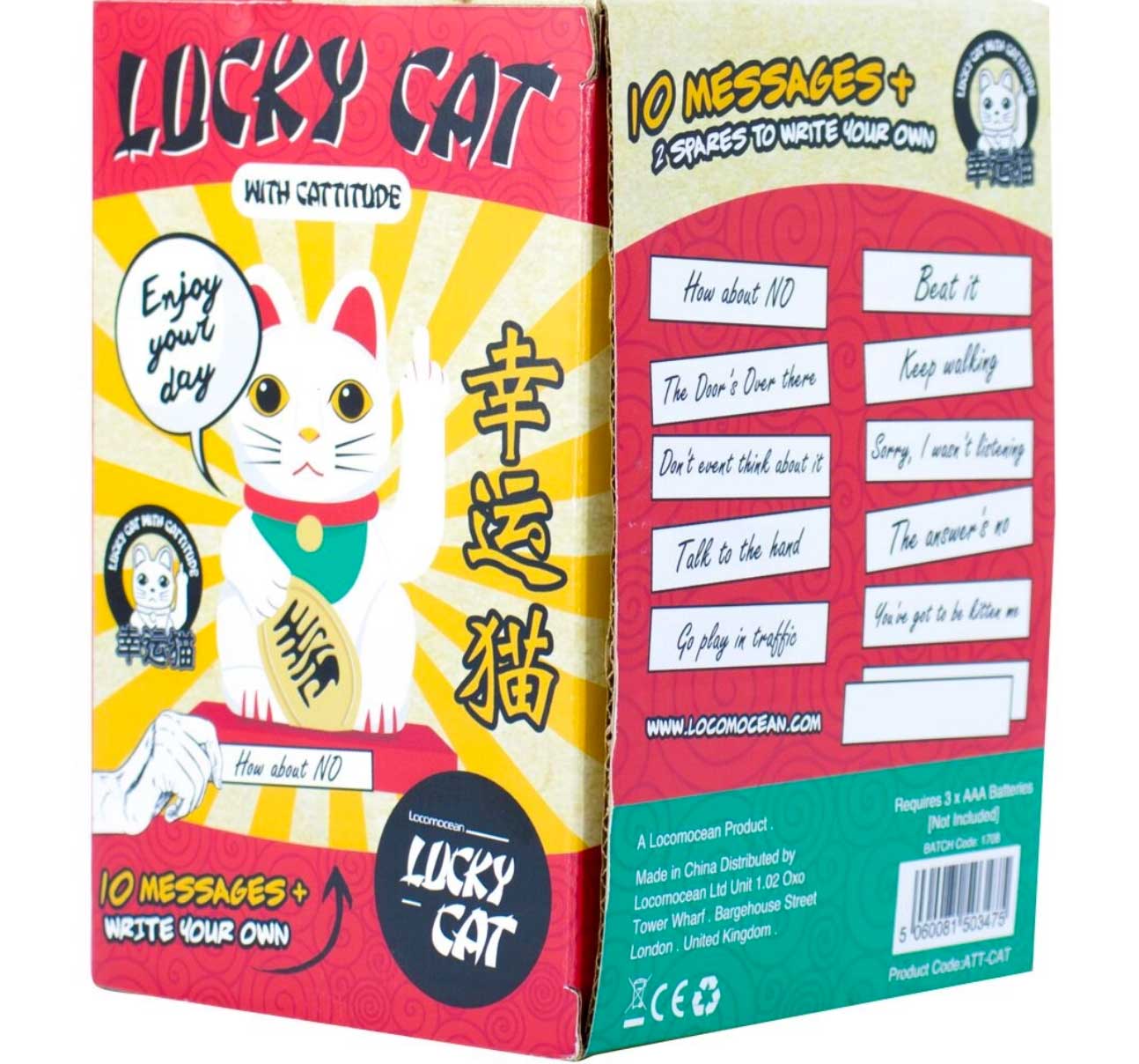 Lucky Cat with Cattitude, Maneki-Neko