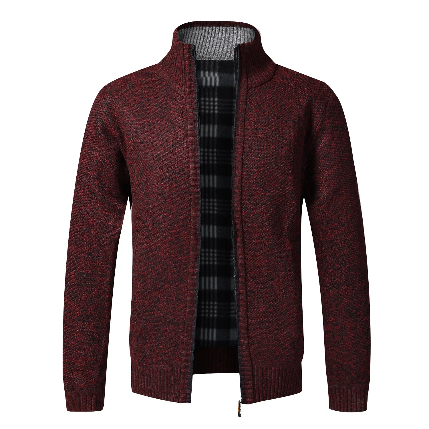 Giacca uomo autunno giacca mezza stagione calda felpa zip pullover cardigan - Foto 4 di 9