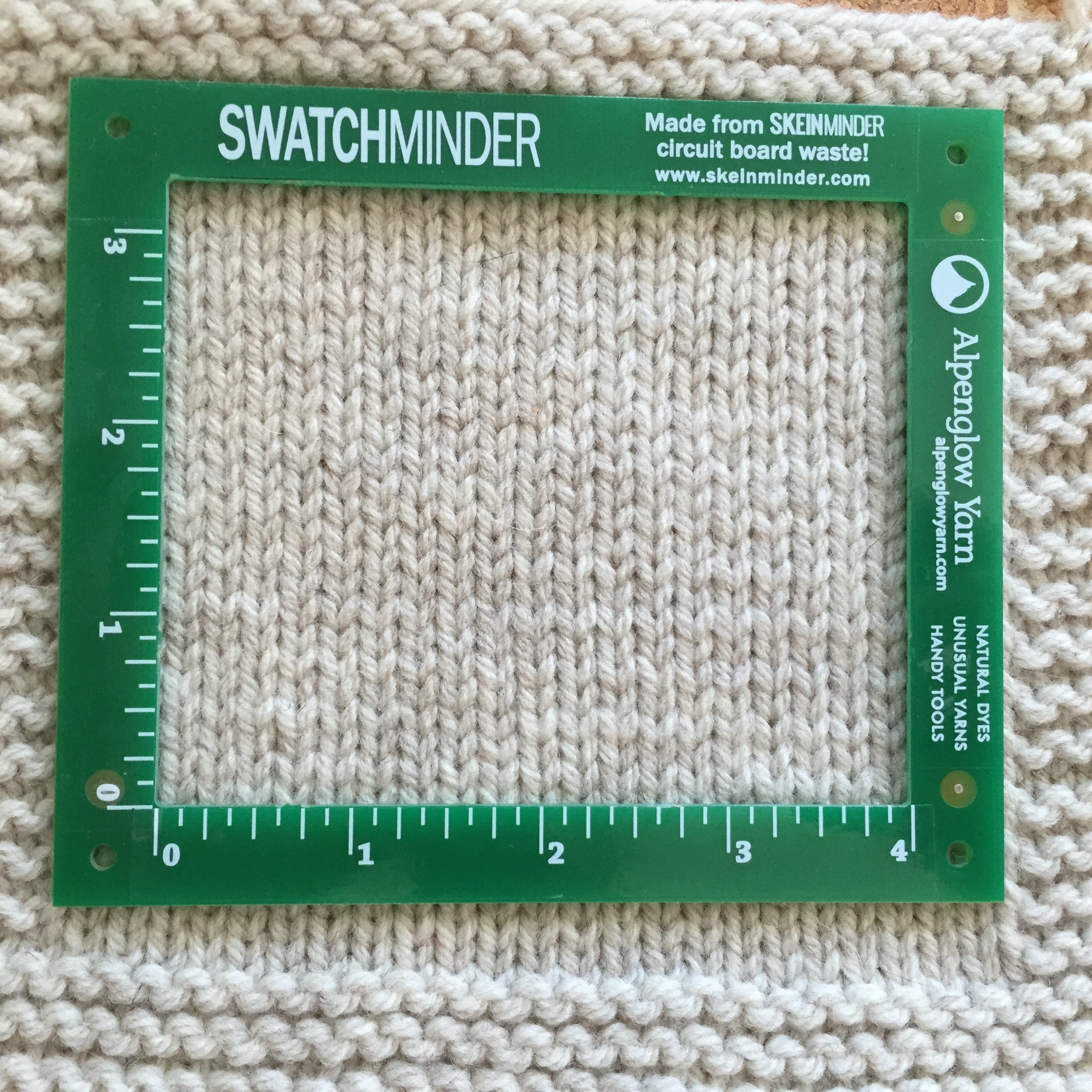 SB 14099 Knit Chek Metal Needle Gauge & Ruler - The Yarn Underground