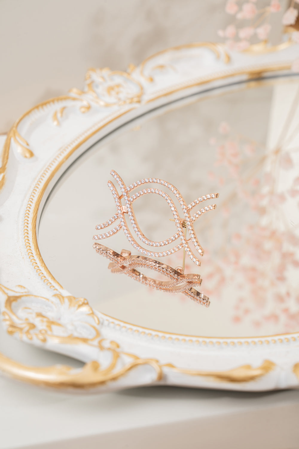 Aruna Brooch Rose Gold