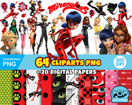 Miraculous Ladybug Png, Ladybug Png, Miraculous Tales Of Ladybug & Cat Noir  Png Digital File, CT14