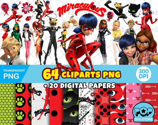 Miraculous Ladybug Png, Ladybug Png, Miraculous Tales Of Ladybug & Cat Noir  Png Digital File, CT03