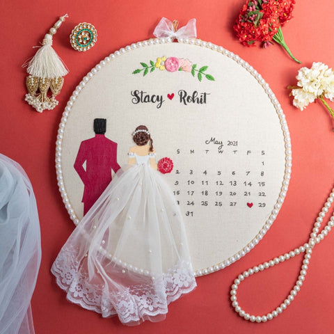 Thoughtful Embroidery Hoops Designs For Newlyweds | Knot Your Type