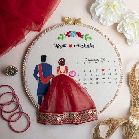 Thoughtful Embroidery Hoops Designs For Newlyweds | Knot Your Type