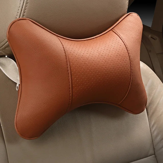 Almofada de pescoo para carro em couro - PescoLeather